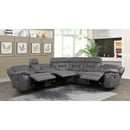  Coaster Furniture Higgins 600370 Upholstered Power Reclining Sectional Sofa - Grey IMAGE 8