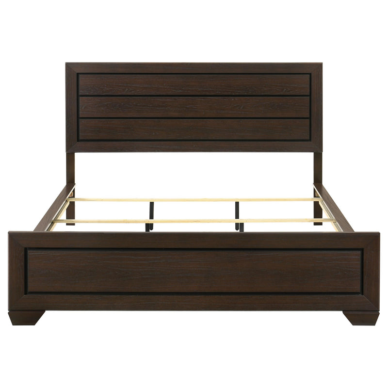 Coaster Furniture Kauffman 204391KW Wood California King Panel Bed - Dark Cocoa IMAGE 3