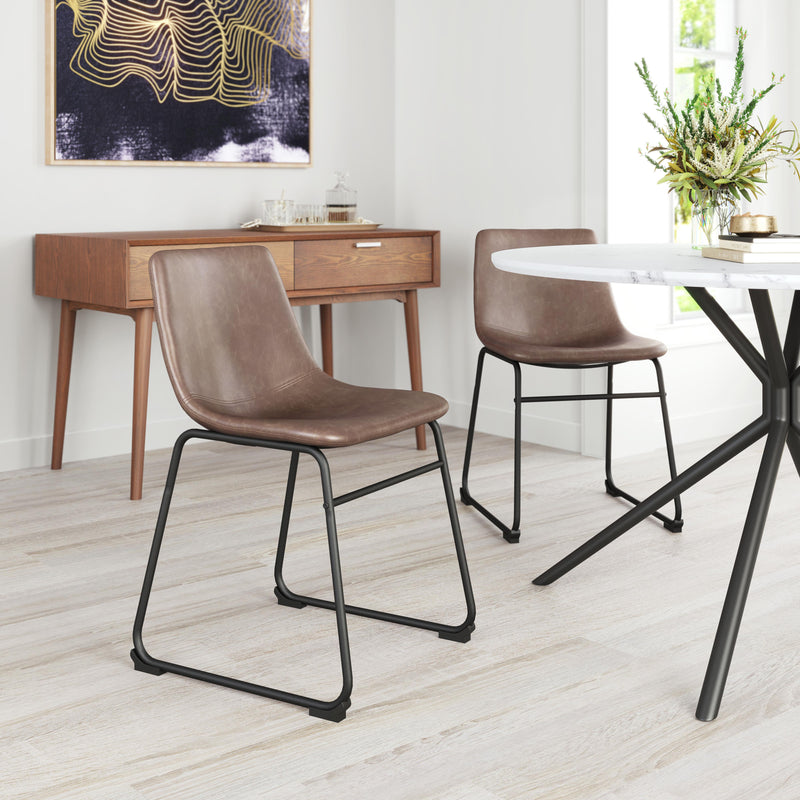  Zuo Smart 100505 Dining Chair - Vintage Espresso IMAGE 10