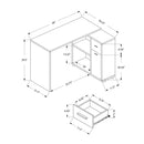 Monarch Office Desks L-Shaped Desks I 7351 IMAGE 5