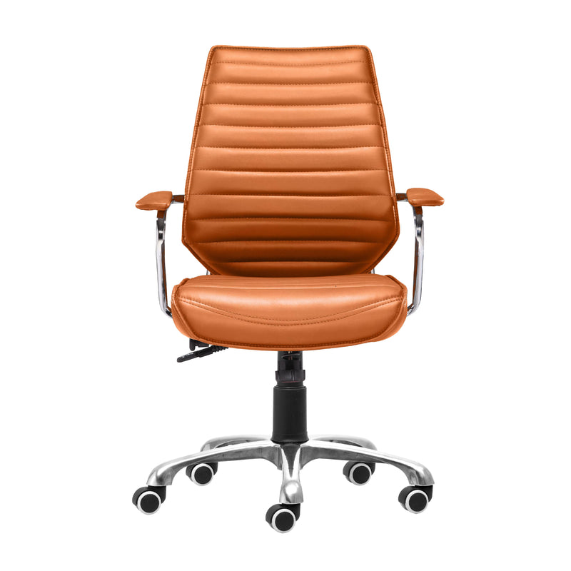 Zuo Enterprise 205167 Low Back Office Chair - Orange IMAGE 3