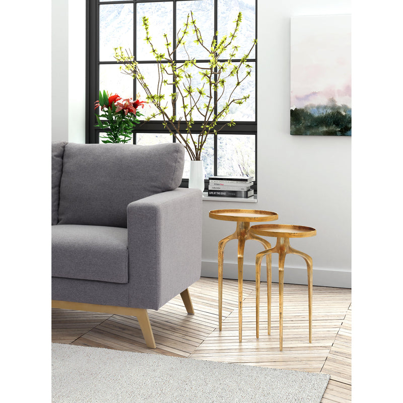 Zuo Como 405002 Accent Table Set - Antique Gold IMAGE 13