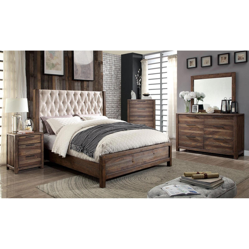 Furniture of America Hutchinson Queen Upholstered Bed CM7577Q-BED IMAGE 3