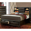  Furniture of America Nikomedes King Bookcase Bed with Storage CM7557EK-BED IMAGE 2