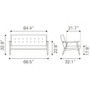  Zuo Rocky 100533 Sofa - Putty IMAGE 10