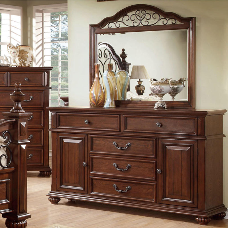 Furniture of America Landaluce Arched Dresser Mirror CM7811M IMAGE 2