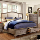  Furniture of America Belgrade I California King Upholstered Panel Bed with Storage CM7614CK-BED IMAGE 1