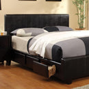  Furniture of America Burlington California King Upholstered Panel Bed with Storage CM7009CK-BED IMAGE 2