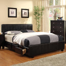  Furniture of America Burlington King Upholstered Panel Bed with Storage CM7009EK-BED IMAGE 1