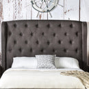 Furniture of America Fontes King Upholstered Panel Bed CM7050GY-EK-BED IMAGE 5