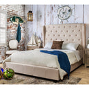  Furniture of America Fontes California King Upholstered Panel Bed CM7050IV-CK-BED IMAGE 2
