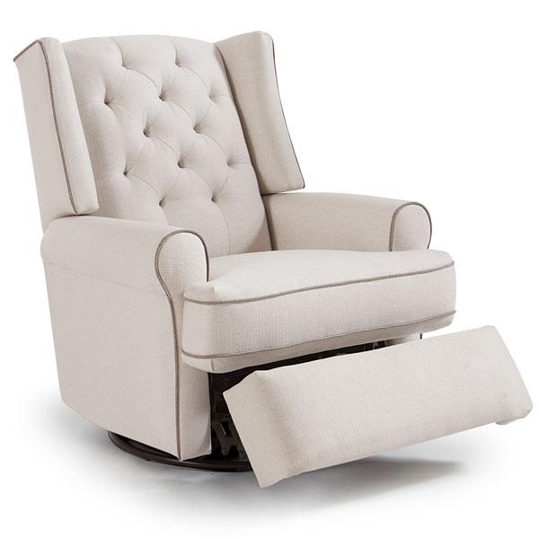 Best Home Furnishings Kendra Manual Swivel Glider Fabric Recliner Kendra 5NI85 Swivel Glider Recliner (Beige) IMAGE 2