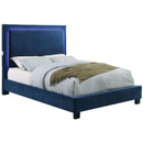  Furniture of America Erglow I Queen Upholstered Panel Bed CM7695NV-Q-BED IMAGE 1