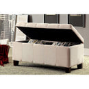  Furniture of America Remi Fabric Storage Ottoman CM-BN6036BG IMAGE 2