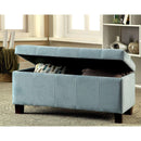  Furniture of America Remi Fabric Storage Ottoman CM-BN6036BL IMAGE 2