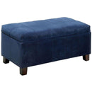  Furniture of America Remi Fabric Storage Ottoman CM-BN6036NV IMAGE 1
