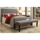  Furniture of America Herstal Bench CM-BN6051GY-L IMAGE 3