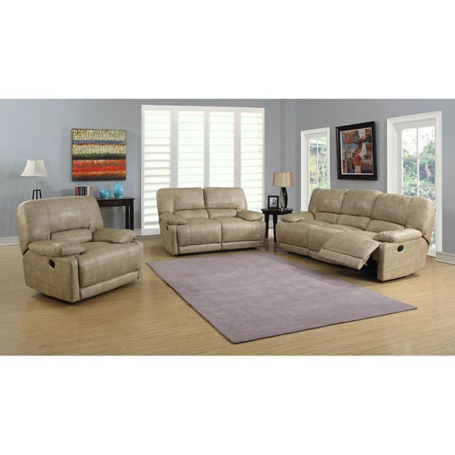 AC Pacific Corporation Martha Reclining Leather Loveseat MARTHA-DRL IMAGE 2