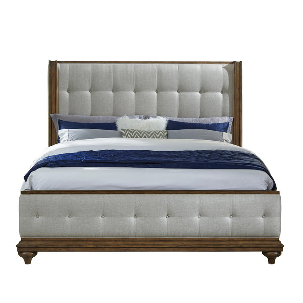 Samuel Lawrence Furniture Carrington Queen Upholstered Panel Bed P081170/P081171/P081172 IMAGE 1