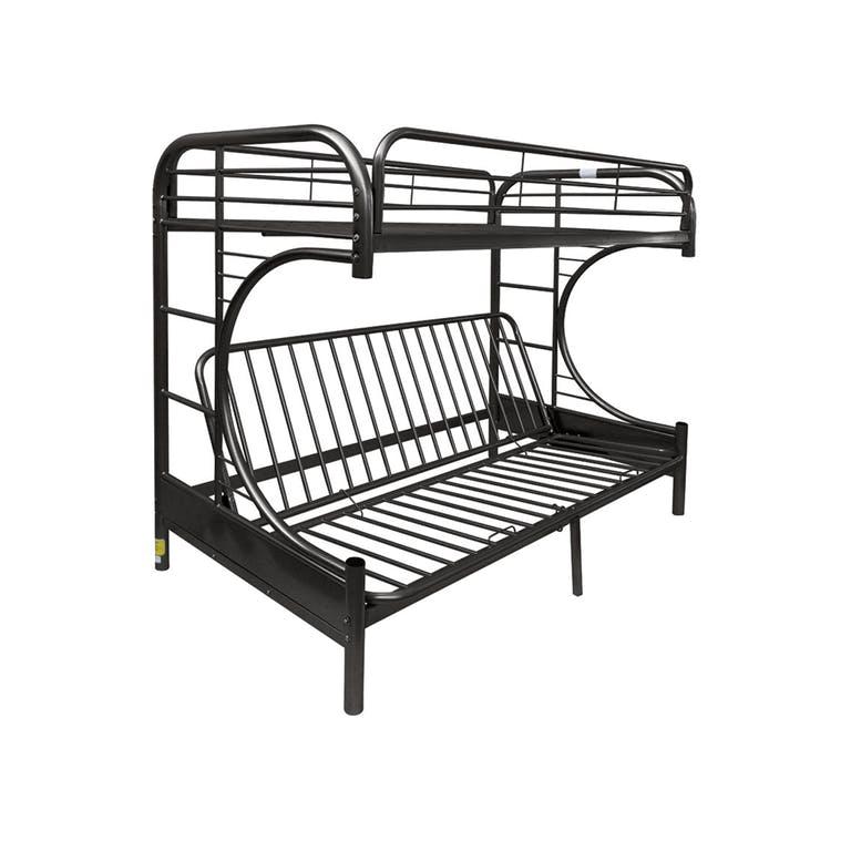 Acme Furniture Eclipse 02091W-BK Twin over Full Futon Bunk Bed IMAGE 1