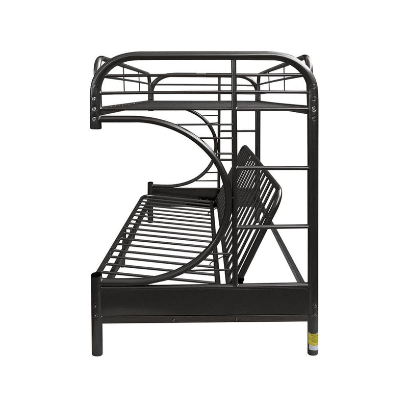 Acme Furniture Eclipse 02091W-BK Twin over Full Futon Bunk Bed IMAGE 3