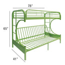 Acme Furniture Eclipse 02091W-GR Twin over Full Futon Bunk Bed IMAGE 5