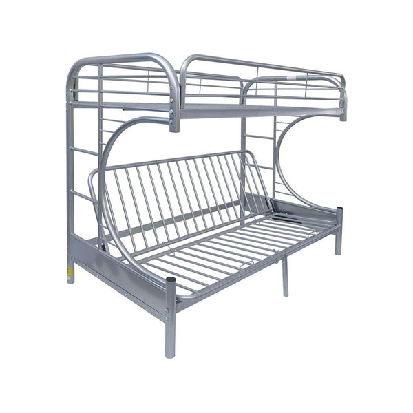 Acme Furniture Eclipse 02091W-SI Twin over Full Futon Bunk Bed IMAGE 1