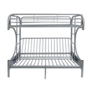 Acme Furniture Eclipse 02091W-SI Twin over Full Futon Bunk Bed IMAGE 3