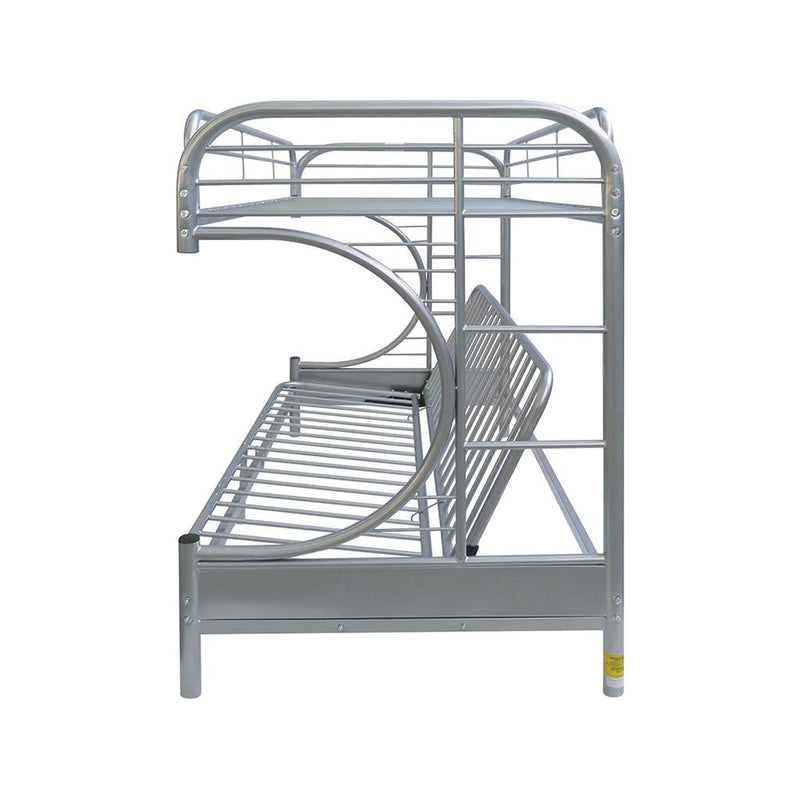 Acme Furniture Eclipse 02091W-SI Twin over Full Futon Bunk Bed IMAGE 3