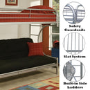 Acme Furniture Eclipse 02091W-SI Twin/Full Futon Bunk Bed IMAGE 7