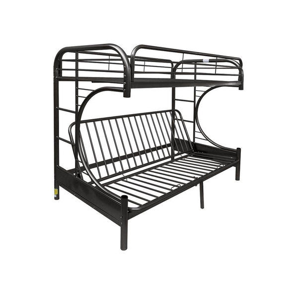 Acme Furniture Eclipse 02093BK Twin XL over Queen Futon Bunk Bed IMAGE 1
