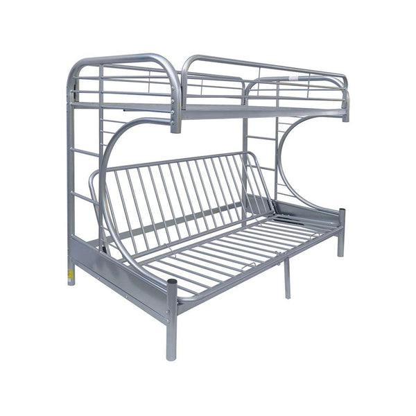 Acme Furniture Eclipse 02093SI Twin XL over Queen Futon Bunk Bed IMAGE 1