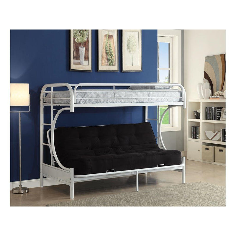 Acme Furniture Eclipse 02093WH Twin XL over Queen Futon Bunk Bed IMAGE 4