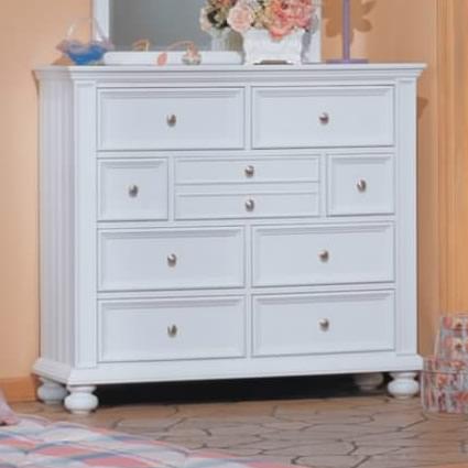 Winners Only Farmhouse Bay 9-Drawer Kids Dresser BR-B1006YN-P IMAGE 1