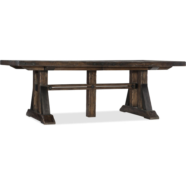 Hooker Furniture Roslyn County Dining Table with Trestle Base 1618-75207-DKW IMAGE 1