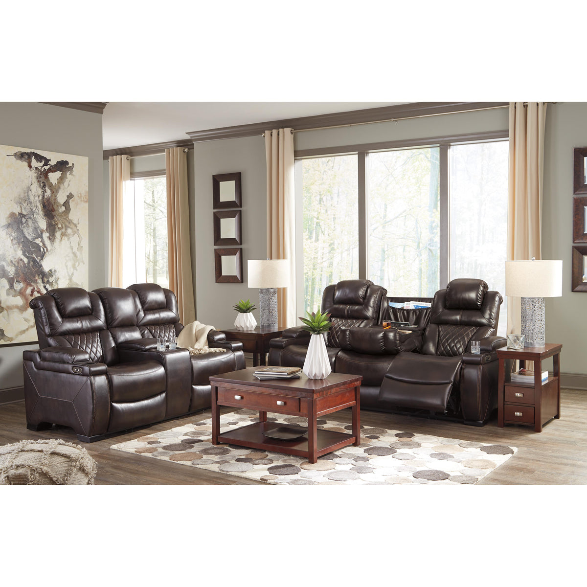 st　EP-775AW Amax Leather Sullivan 7076W Power Reclining Zero Grav. Sofa - Silver G