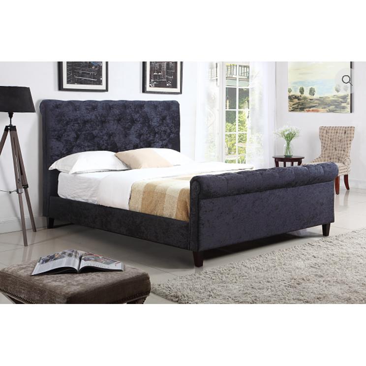  IFDC Queen Upholstered Panel Bed IF 5720 - 60 IMAGE 1