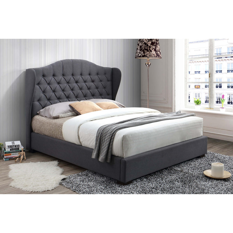 IFDC King Upholstered Platform Bed IF 5730 - 78 IMAGE 1