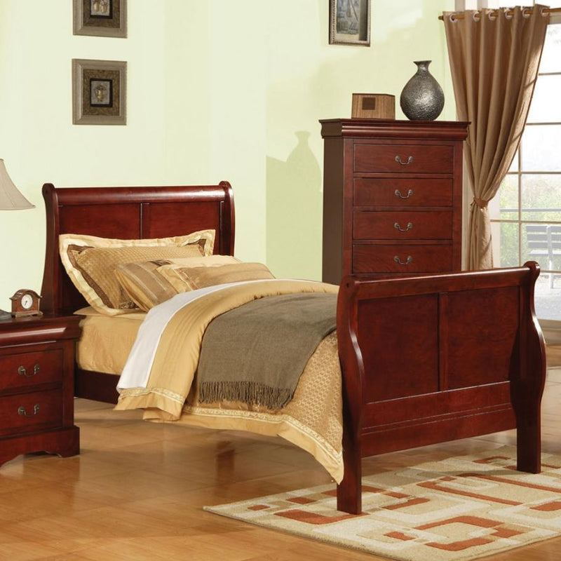 Acme Furniture Louis Philippe III 19530T Twin Sleigh Bed IMAGE 1