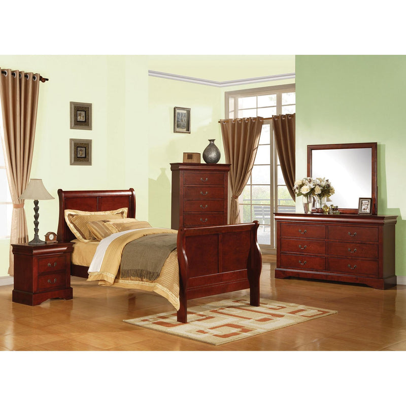 Acme Furniture Louis Philippe III 19530T Twin Sleigh Bed IMAGE 2