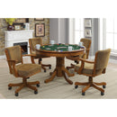  Coaster Furniture Mitchell 100951 Round Dining and Billiard Poker Game Table - Amber IMAGE 6