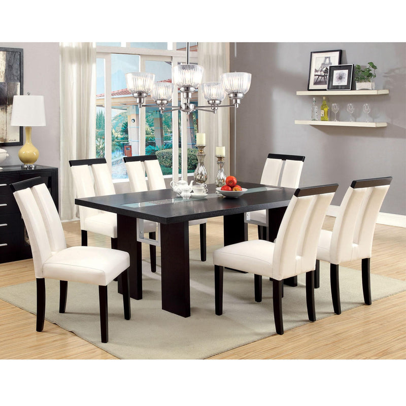 Furniture of America Luminar Dining Table with Glass Top CM3559T IMAGE 8