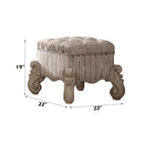 Acme Furniture Versailles 21138 Vanity Stool IMAGE 5