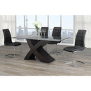  IFDC Dining Table with Glass Top and Pedestal Base T1092 IMAGE 2
