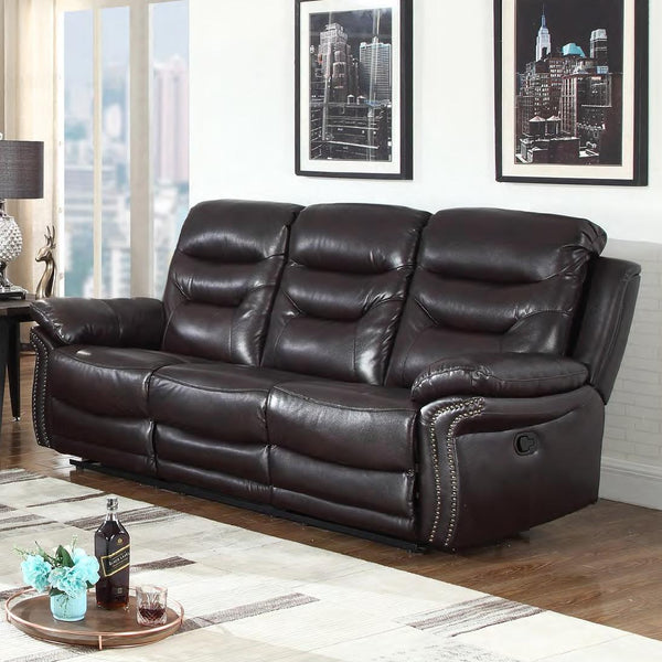 IFDC Reclining Leather Air Sofa IF 8015 - S IMAGE 1