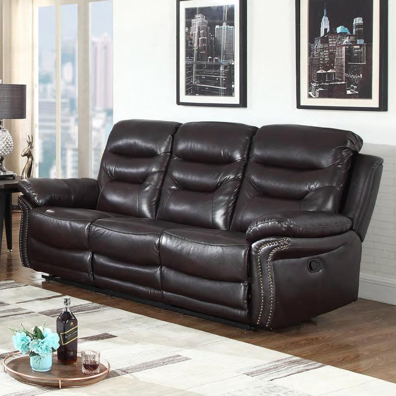 IFDC Reclining Leather Air Sofa IF 8015 - S IMAGE 1