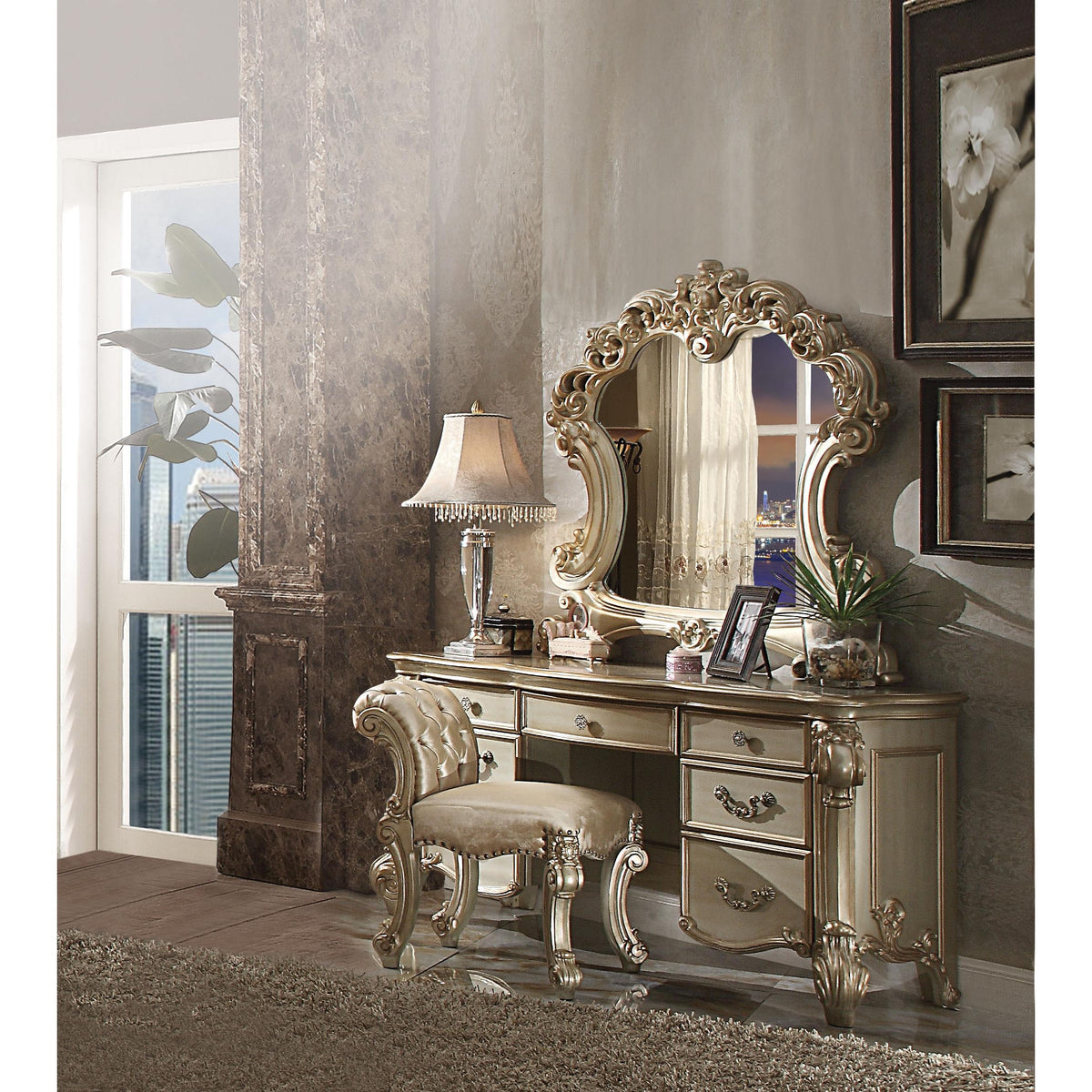 Acme Furniture Vendome 23007 Vanity Desk