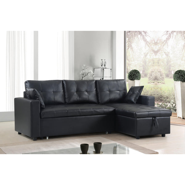  IFDC Bonded Leather Sleeper Sectional IF 9005 IMAGE 1