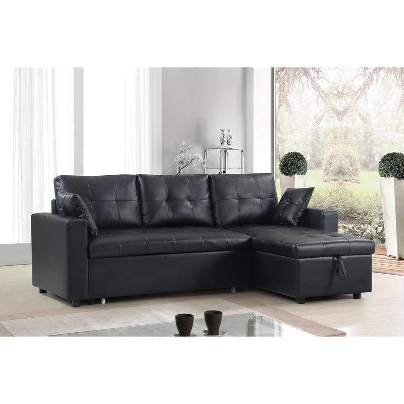  IFDC Bonded Leather Sleeper Sectional IF 9005 IMAGE 1