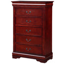 Acme Furniture Louis Philippe 5-Drawer Chest 23756 IMAGE 2